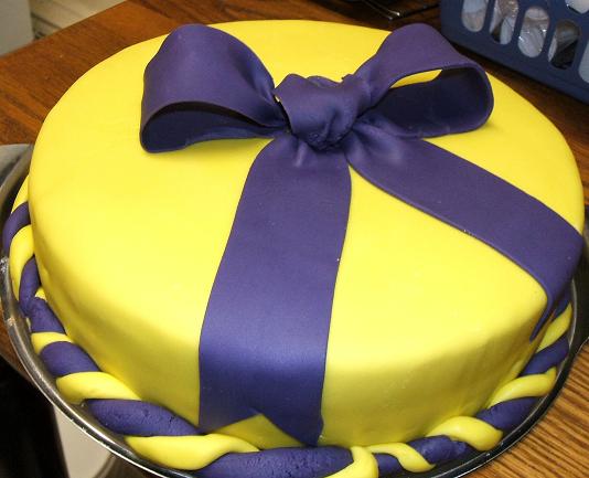 Yellow Bow Cake